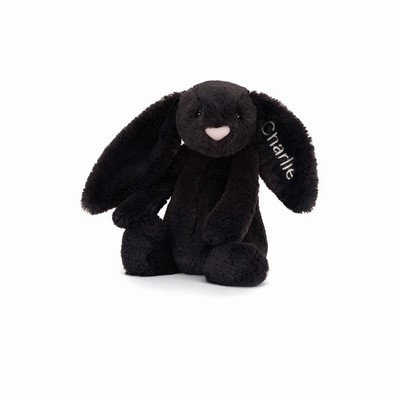 Jellycat Bashful Inky Bunny Medium New Zealand | NOQIW2480